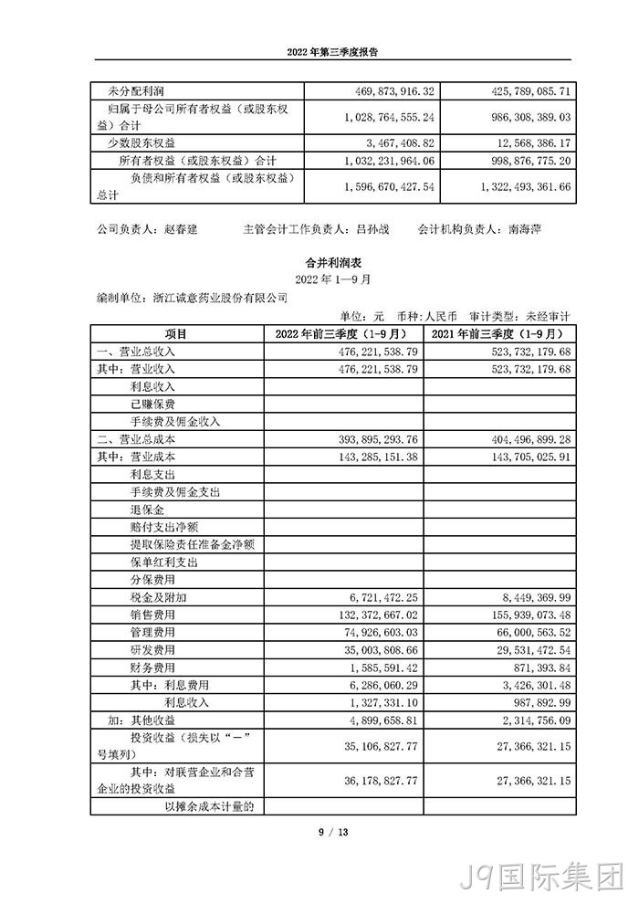 J9国际集团2022年第三季度报告_页面_09